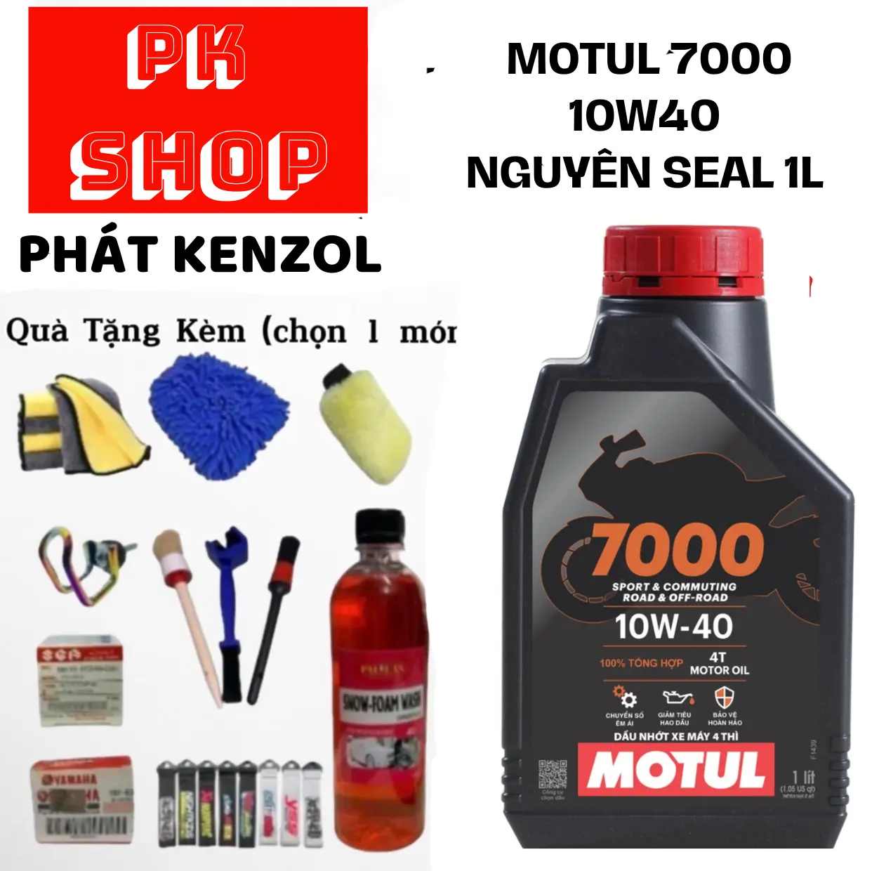 MOTUL 7000 xe số 10W-40 4T full tổng hợp Dầu Nhớt