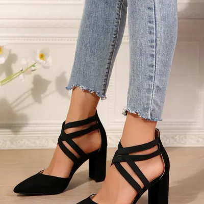 Selected Cute Closed Toe Heels TikTok Shop