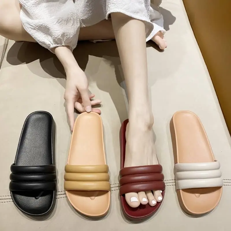 Korean Style No-heel Casual Sandals/Slippers for Women #2205 Walking Shoes Shoes