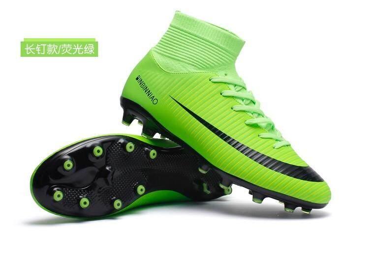 Product Introduction of Giày Futsal dành cho nam và nữ, giày bóng đá có gai dài đến mắt cá chân, giày cao cổ, giày thể thao trong nhà 16