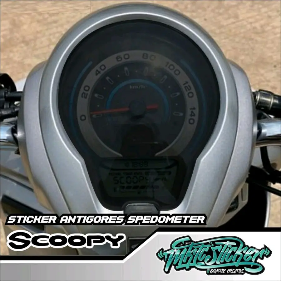 Stiker Sticker Antigores Spido Speedometer Scoopy 2020-2022 Transparan Car