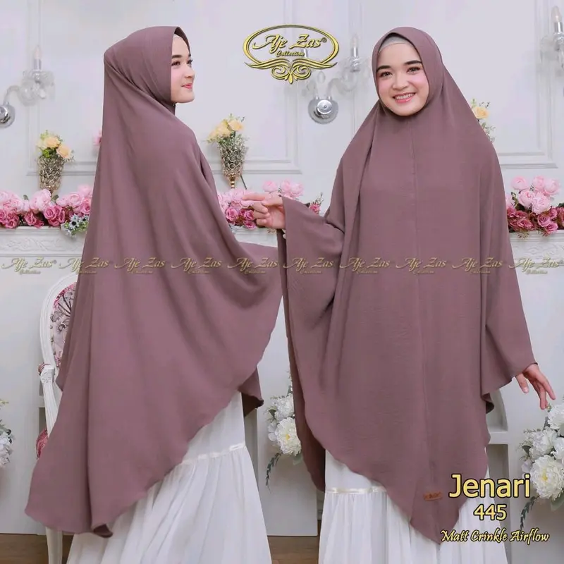 hijab crinkle / khimar jenari aje zas / hijab jumbo / hijab kringk 0