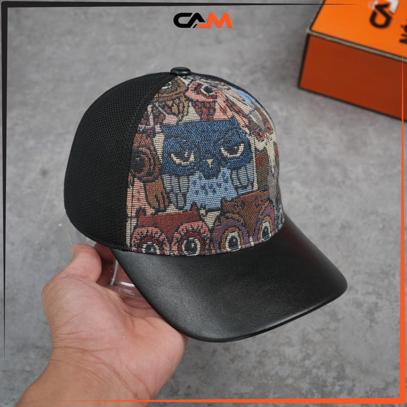[CHÍNH HÃNG] Mũ Nón Cam mẫu Snapback mẫu họa tiết con cú đặc biệt CAM -NC