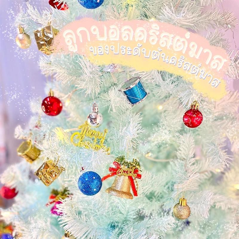 กระดิ่งคริสต์มาส ลูกบอลคริสมาสต์ ประดับแขวนตกแต่งต้นไม้ เทศกาลปีใหม่ ราคาต่อ 1 ชุด พร้อมส่ง!! 2