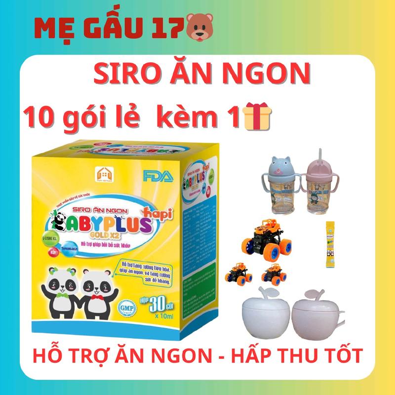 10 gói lẻ siro babyplus Cho Bé Vitamin Men Vi Sinh Siro Ăn Ngon siro  ngủ