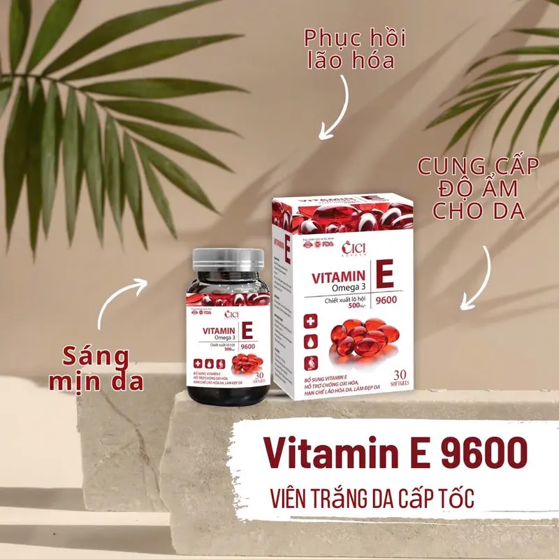 [ COMBO 4 HỘP ] Vitamin E Đỏ hộp 30 viên thực phẩm chăm sóc sắc đẹp 2
