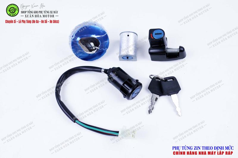 Product Introduction of Combo Bộ khoá điện + Nắp bình xăng Cub 82/ Cub 50cc/ Cub Detech/ Cub Học sinh 50cc (Bộ sản phẩm gồm 5 chi tiết) 22