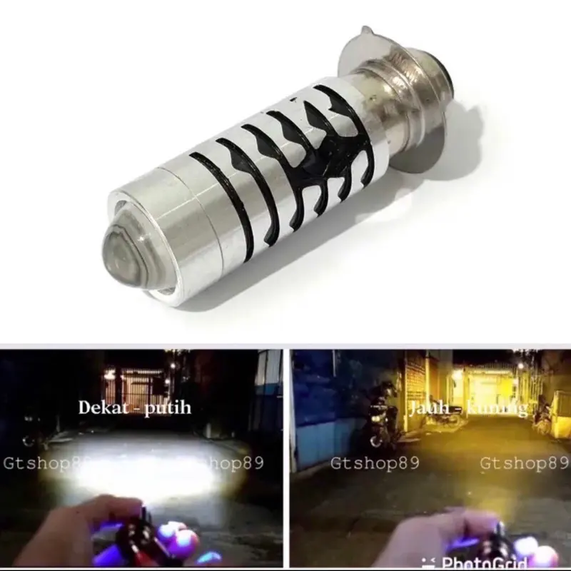 Lampu Utama H6 Laser Senja Biru High Low Putih Kuning 0