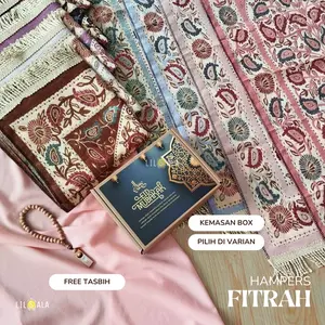 Souvenir Sajadah Fitrah Free Tasbih Rumbai tambang Parcel Lebaran Idul Fitri Gift Box Tasyakuran Tahlil Umroh Hadiah Kado Guru
