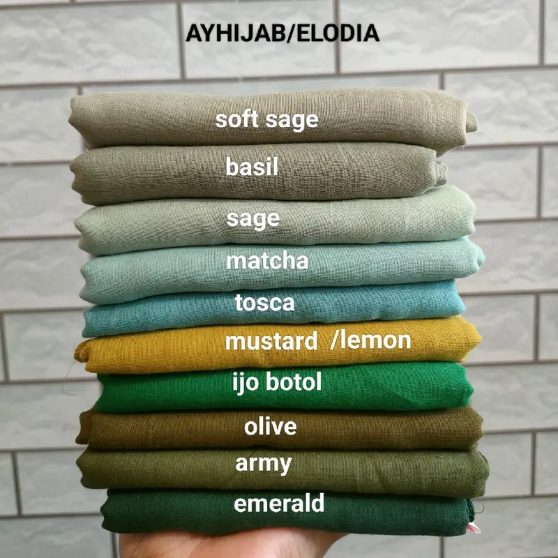 20 pcs 1 kodi paris jadul paket usaha Jilbab Lembut Segi Empat Katun Muslim Square Coklat Square Coklat Kerudung Voal Semua musim Grey Syari 4