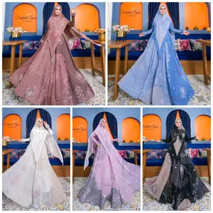 aqilla syari gamis printing Farfadh
