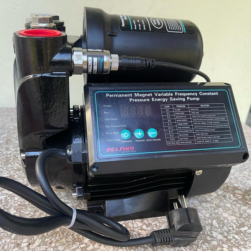 Máy bơm tăng áp biến tần tự động, điều chỉnh áp lực công suất 400w thương hiệu Delfino bảo hành 24 tháng