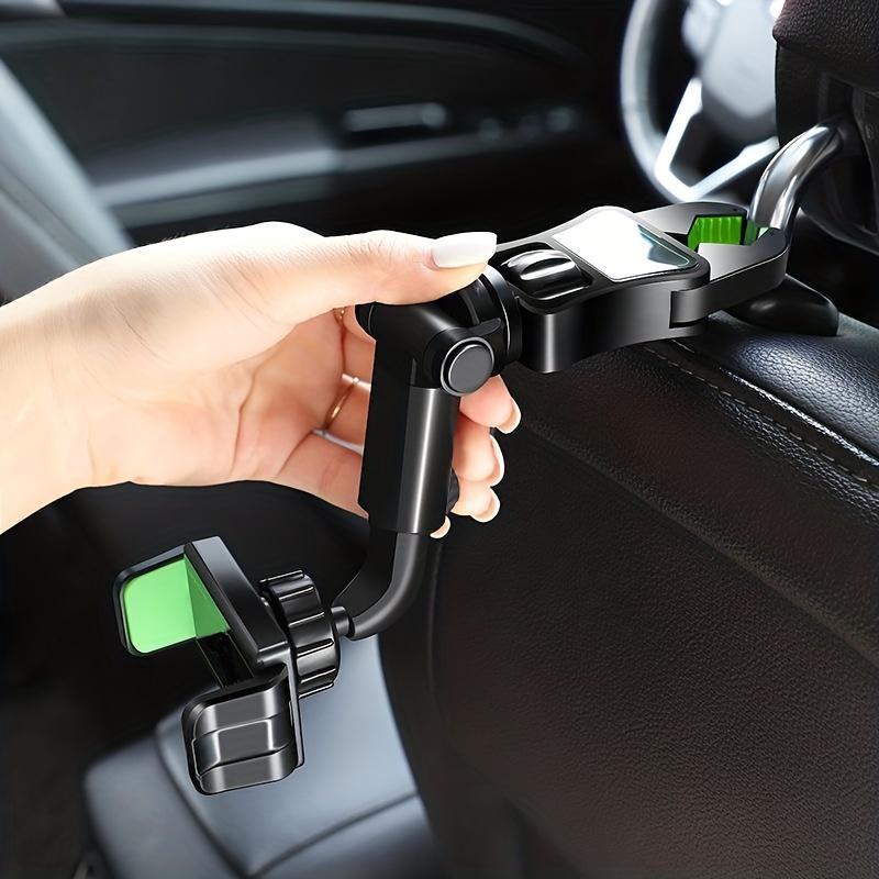 Product Introduction of Car Seat Back Phone Holder, Adjustable Auto Rear View Mirror Navigation Bracket, Car Seat Headrest Mounting Bracket, Perfect Phone Stand Fit for Most Smartphones 11