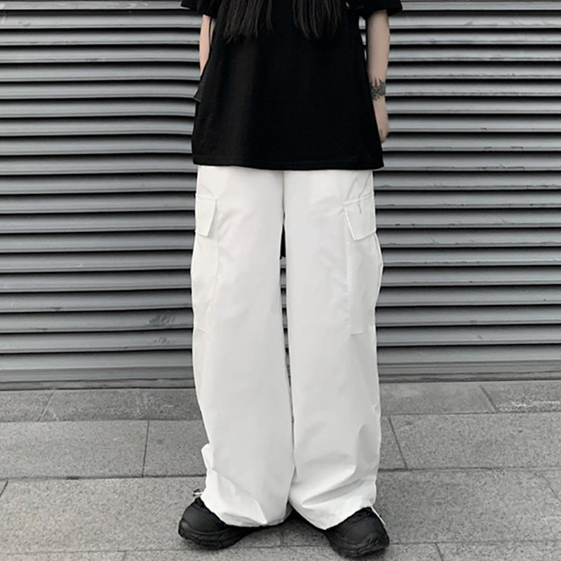 Quần Dài Yếm Trắng, Thương Hiệu Hợp Xu Hướng Đường Phố Thời Trang Hip-Hop, Phong Cách Cổ Điển Dễ Phối Đồ Dành Cho Nam Và Nữ 3