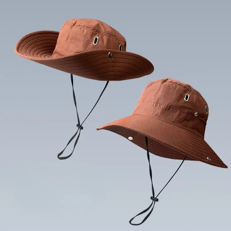 Women's Outdoor Hiking Sun Protection Wide Brim Western Cowboy Fisherman Sun Hat for Men Autumn Winter