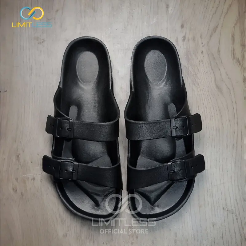 Sandal Tali Pria Sandal Selop Laki-laki Sendal Strap Cowok Kasual Sendal Ringan Bahan Karet Anti Air 6