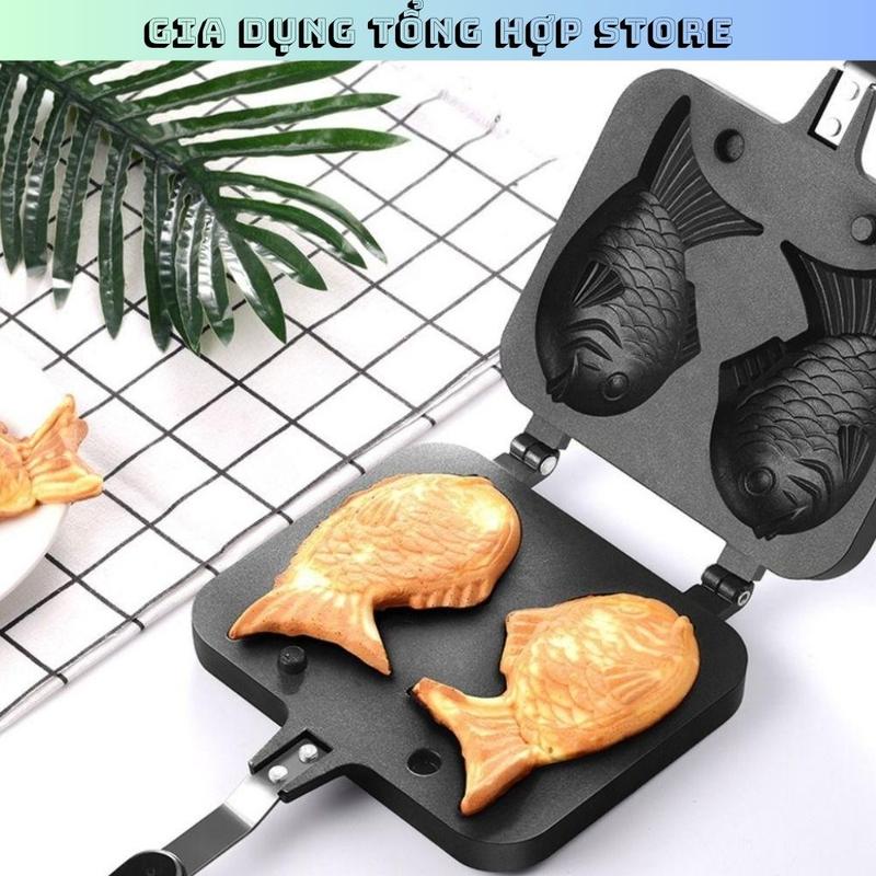 Chảo nướng bánh hình cá chống dính, khuôn làm bánh cá nướng , Nướng bánh hình cá dễ thương , Chảo nướng bánh