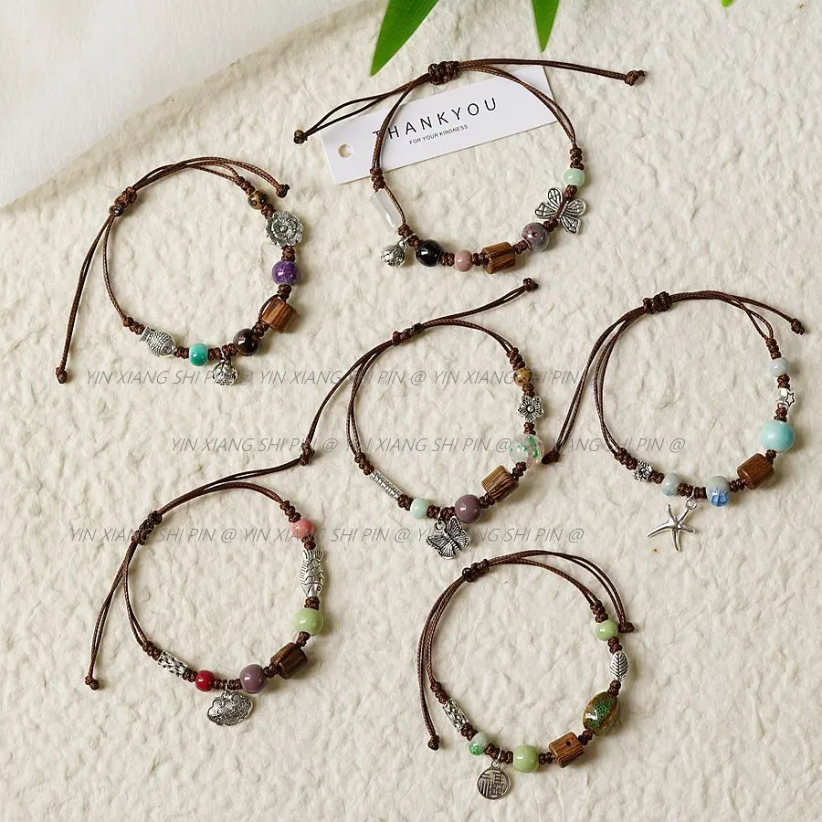 Gelang Tangan Seramik, Tenunan Tangan Artistik Sastera, Rekaan Rama-rama Bertuah, Gelang Berkat Baik Cina Baru