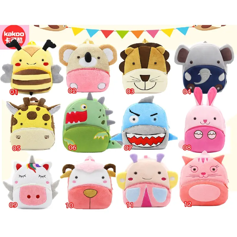Tas Besar Sekolah Kakoo Tas Ransel Backpack Anak Zoo Character 0