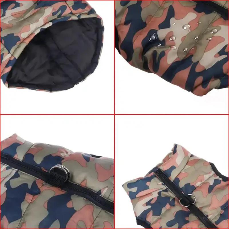 Product Introduction of Winter Pet Warm Windproof Jacket for Small Medium Dogs Waterproof Coat Puppy Cat Jacket Clothes Chihuahua Vest Bulldog Costumes 13