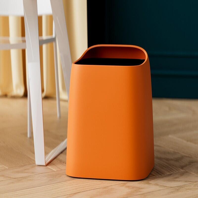 Product Introduction of Household Trash Can Living Room Bedroom Double-layer High-value Large Bin Kitchen Toilet New Style Light Without Cover 7