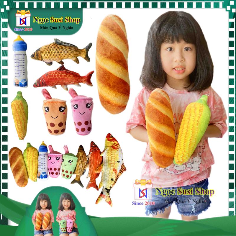 Product Introduction of THÚ NHỒI BÔNG 3D BÁNH MÌ TRÀ SỮA BÌNH SỮA TRÁI BẮP SIZE NHÍ CHO BÉ - GẤU BÔNG 3D SIZE NHÍ Thú Bông Đồ Chơi Toy Phát Nhạc 47