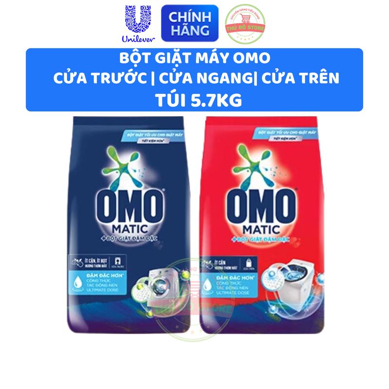 Bột Giặt Máy OMO MATIC Cửa Trên | Cửa Trước | Cửa Ngang - Túi Lớn 5.7KG