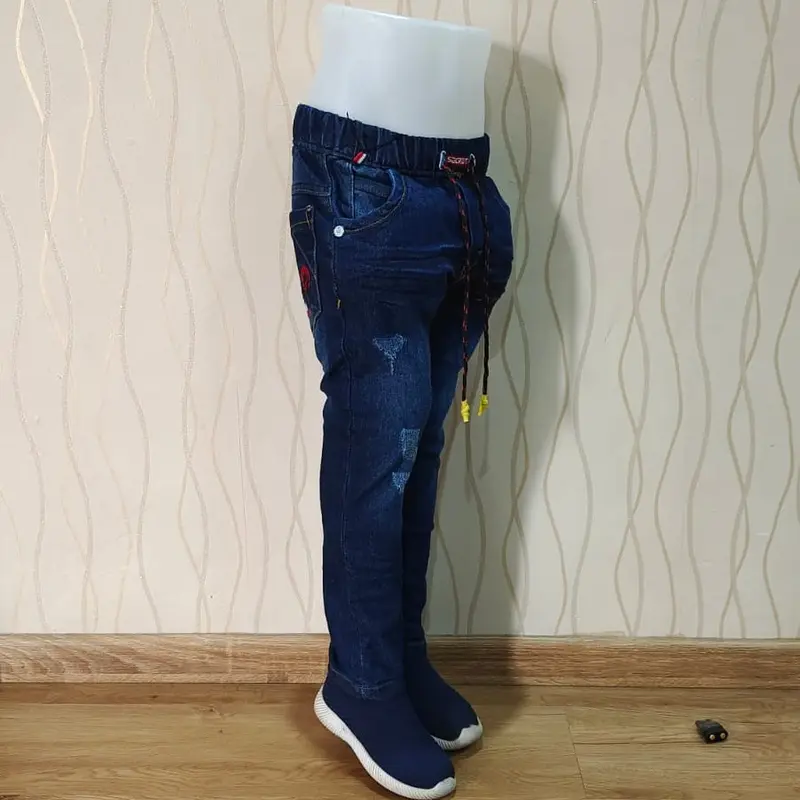 Celana Panjang Anak Laki-laki Usia 4 - 12 Tahun Bahan Jeans Stretch / Melar Model Sobek DISTRO Gaul kekinian motif Fashion /leTackling 5