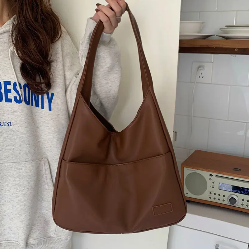 Bag2025 New Women's    Soft Leather  Large Capacity Shoulder  Wholesale Casual Shoulder  birkin    pink  fur    handbag  branded     women canvas   charles and keith  tubular  slouchy     row   pu leather tote bag custom  tote  bag