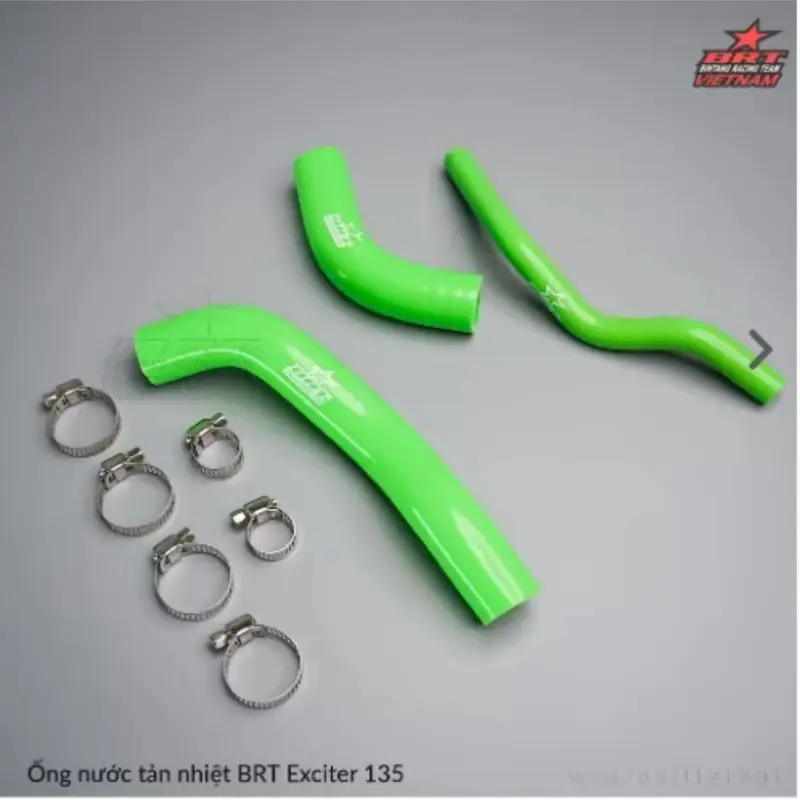 Ống nước két tản nhiệt BRT cho Vario Exciter Winner Sonic Ex150/155 NVX dạ quang trang trí xe 2