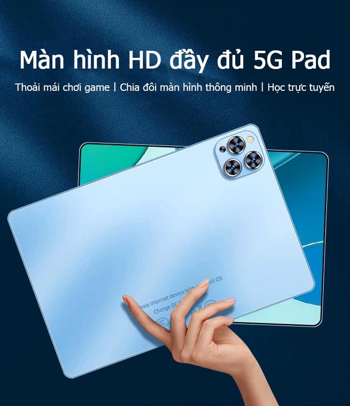 Cấu hình máy tính bảng game cao cấp XT30 5G mẫu mới nhất, đi kèm phụ kiện ốp da cao cấp+ bàn phím thông minh smart magnetic+bút cảm ứng thông minh+bộ sạc nhanh+ giá đỡ máy tính+ màn hình full view , khung full màn hình,mặt lưng kính,dung lượng pin lớn Sim