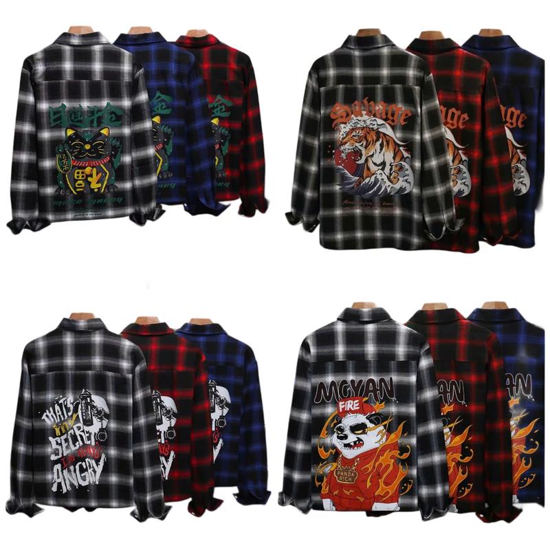  Áo sơ mi nam sọc caro thời trang chất vải kate - Menswear 