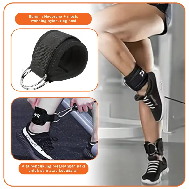 ELFS FITS Ankle Strap Weight Lifting Leg Strength Trainer Gym Fitness 1