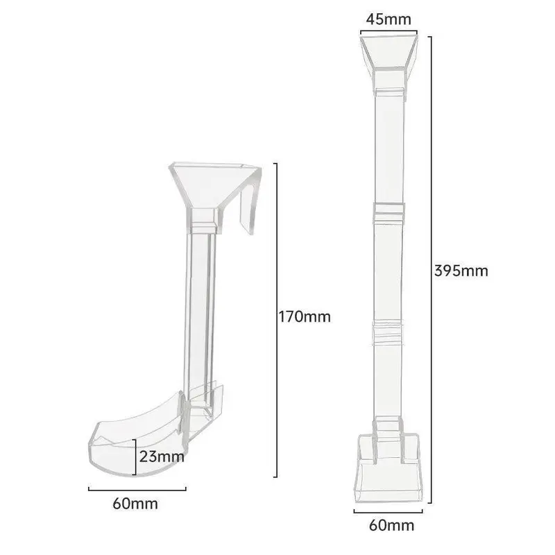 Tempat makan ikan Akrilik 17/28/38CM  Acrylic Feeding Tube /Fish Tube Feeder Aquarium 1