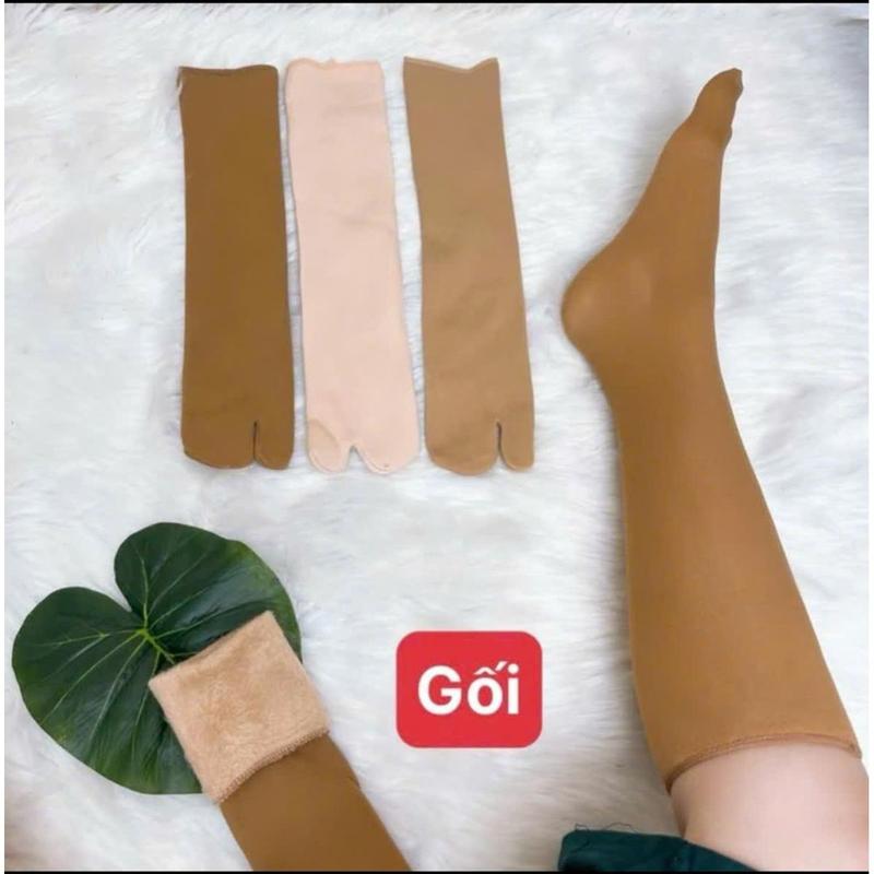 V02_Combo 5 Tất Vớ Dài Lót Lông Ủ Kem, Chống Nắng - Tân uyên shop Tất  Vớ Nữ Cotton Women