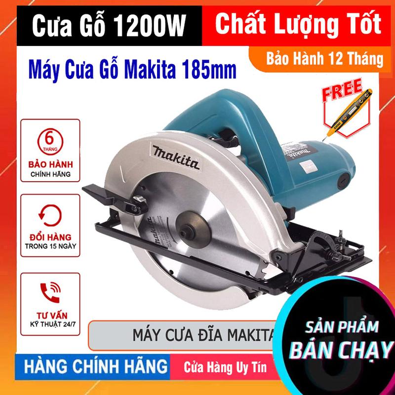 Kèm Lưỡi 185mm Máy Cưa Gỗ Cầm Tay 185mm Makita Hs7000 - Máy Cưa Đĩa mini 1 tấc 8 Makita - Công Suất 1200w Vòng Tua 5200vòng phút cưa