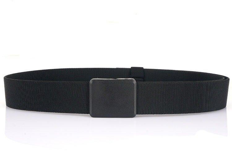 Product Introduction of Metalless Elastic Belt for Men and Women Premium Plastic Buckle Stretch Casual Belt 120cm Jeans Girdle Male 11