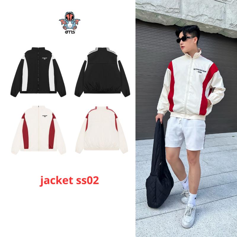 ÁO KHOÁC DÙ PHỐI 2 LỚP LOCAL BRAND OTIS CLUB - ZIP JACKET PHỐI SS02 Kem Nam Menswear Ong