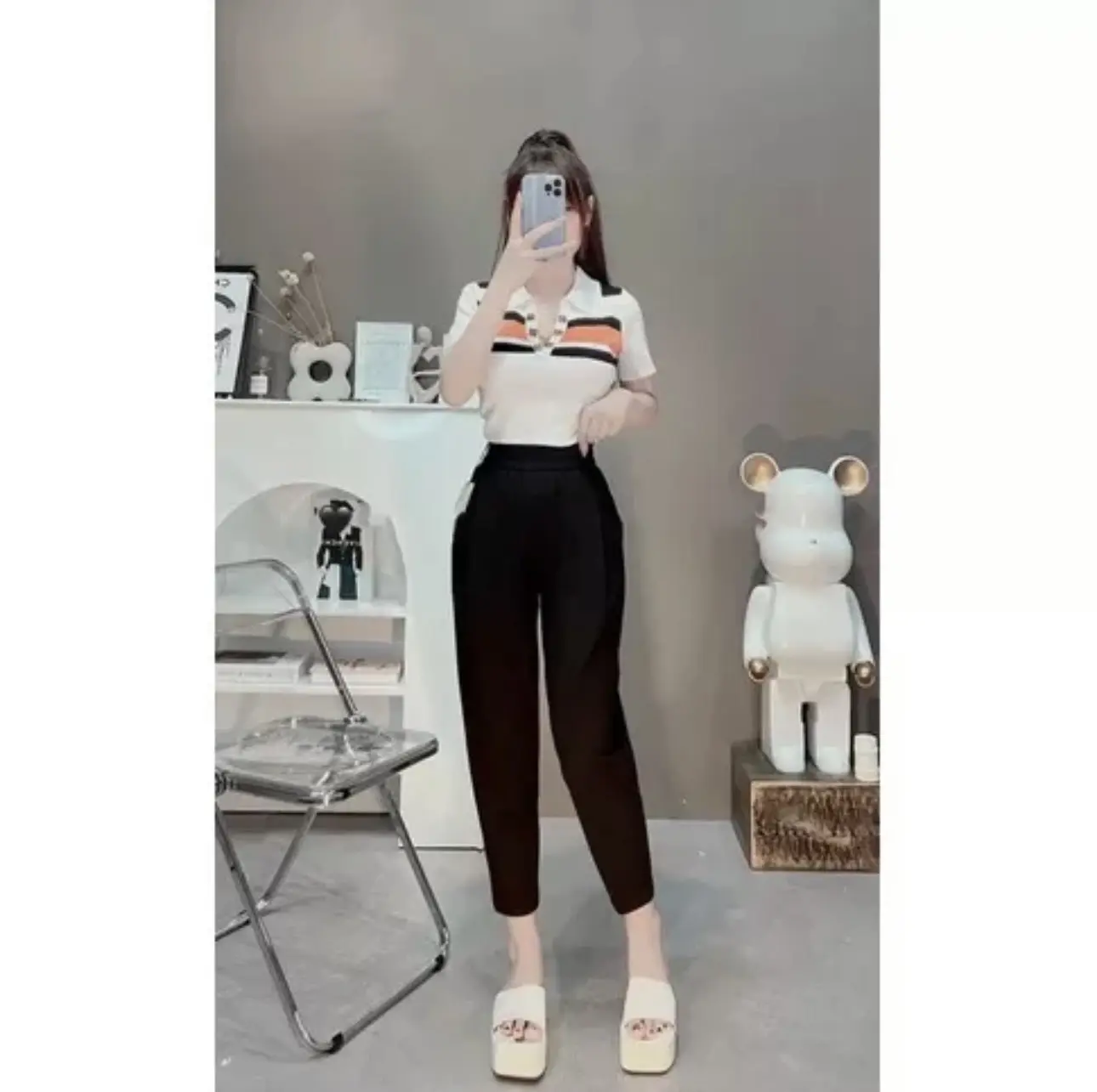 Quần baggy vải chất umipoly nắp túi sau Tuesday unisex quần umi ống baggy unisex baggy pants 3 màu phong cách ulzzang Hàn Quốc