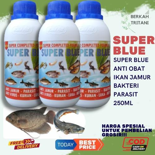 SUPER BLUE 250 ML Obat Biru Obat Ikan Anti Bakteri Virus Jamur Parasit 0
