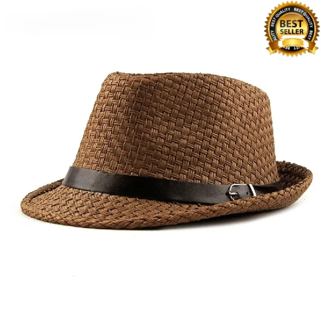 Topi fedora variasi gesper unisex import