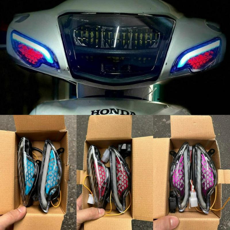 Xi Nhan Wave Led Xi Nhan Audi Mẫu 2023 Lắp Cho Các Dòng Xe Wave 50/100/110 ( Tặng Kèm Cục Rơle)