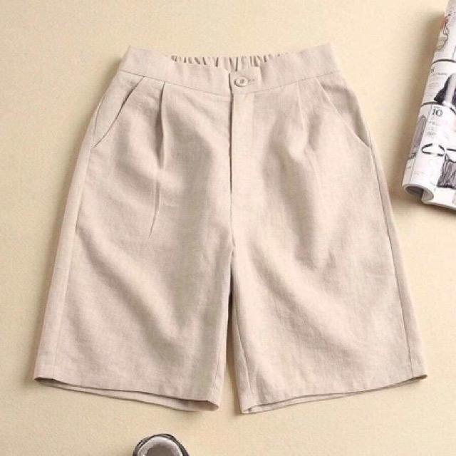 Quần Sóc Đũi Khuy Chất Đũi Xước Hàn Thoáng Mát Nhiều Màu 053 1
