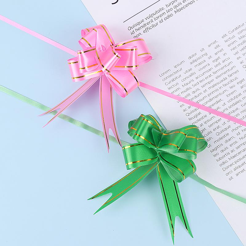 Product Introduction of 20 Pcs Ribbon Pull Bows Gift Knot Ribbon Wedding Gift Decoration Gift Wrapping Bows Packing Car Decor 13