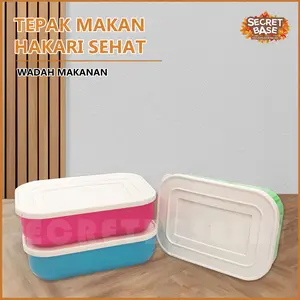 [COD] OMPRENG HAKARI - Beli Lokal / Ompreng Kotak Makan / Kotak Bekal / Lunch box Sekat Putih Kitchenware