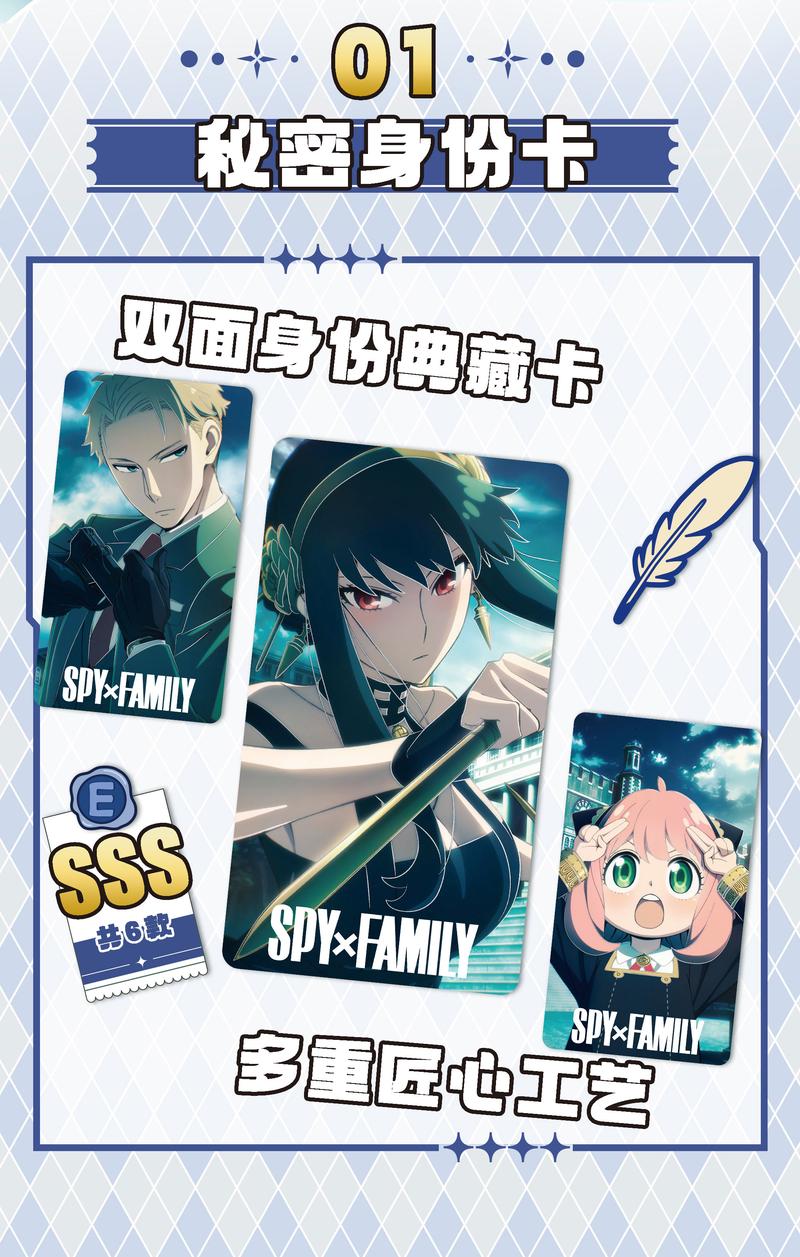 Product Introduction of SPY X FAMILY Anime Cute Cards collection Card 3
