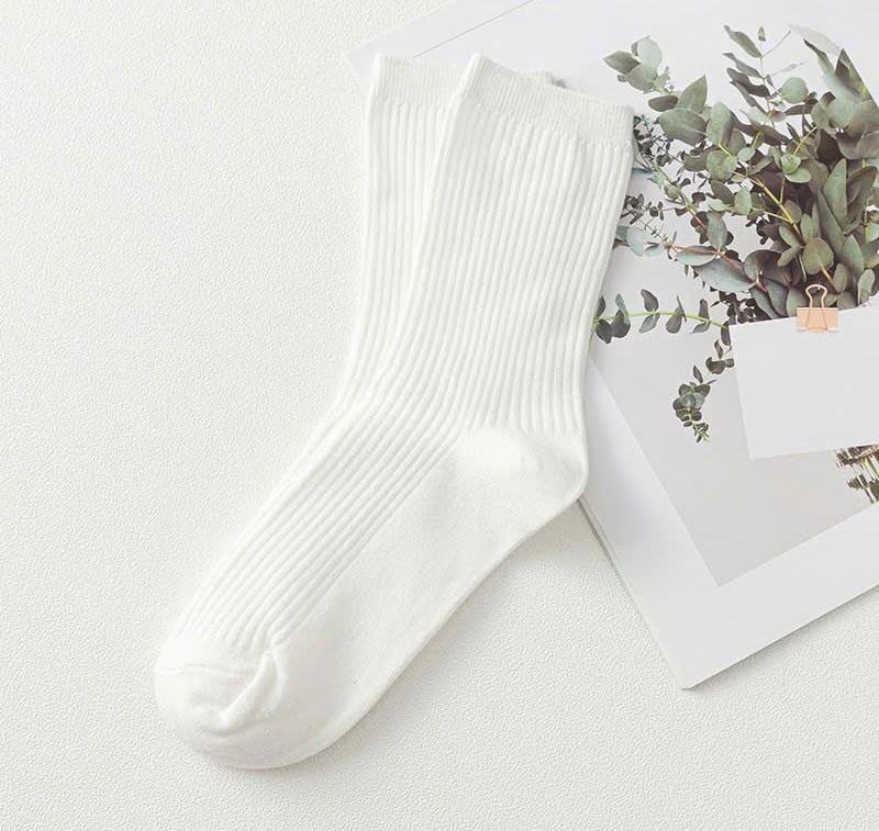 Combo 5 đôi vơ chân Dệt Kim đủ màu sắc Kiểu dáng Thời Trang Dày Dặn Menswear Nam Nữ 5