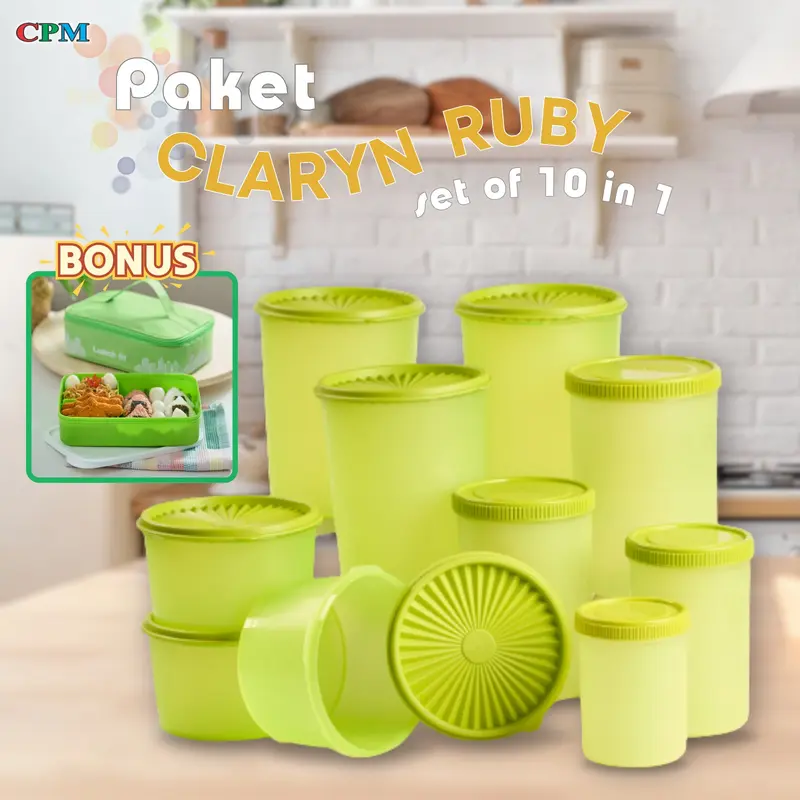 NiapsyXCPM paket toples lebaran claryn ruby set 10 in 1 ( ruby 1 set ,claryn s 3 claryn m 3 dan gratis lunch fit ) 8