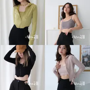 Pixie Knit Jacket Set with Tank Top Rib