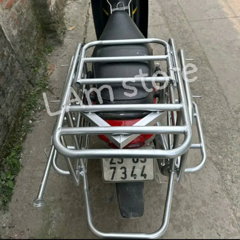 Giá xe chở hàng,Baga 2 cánh chở hàng nặng .cồng kềnh,ống thép phi 21 dày 1ly2.Trọng tải 150kg 2